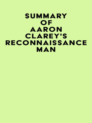 cover image of Summary of Aaron Clarey's Reconnaissance Man